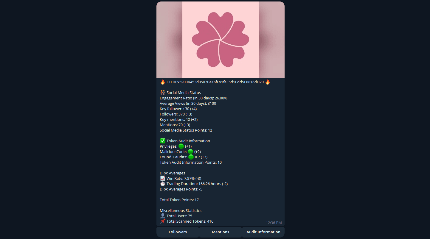 DittoDRABot user interface