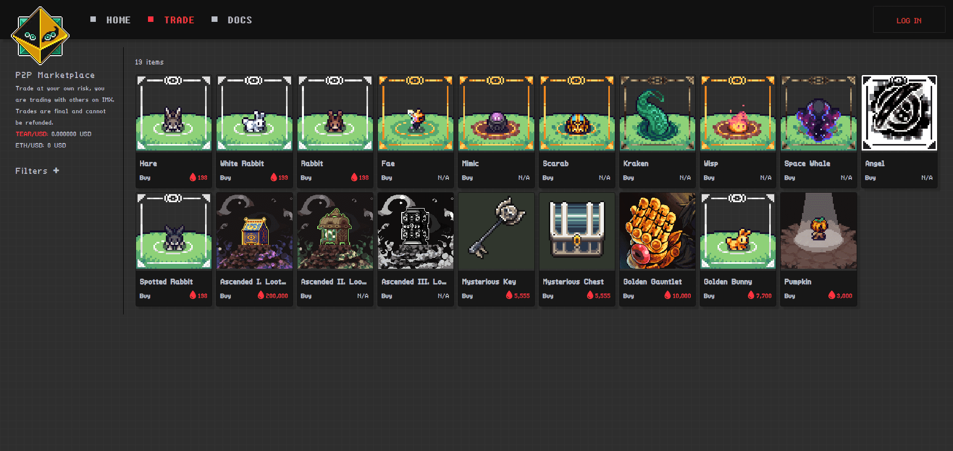 Descend user interface